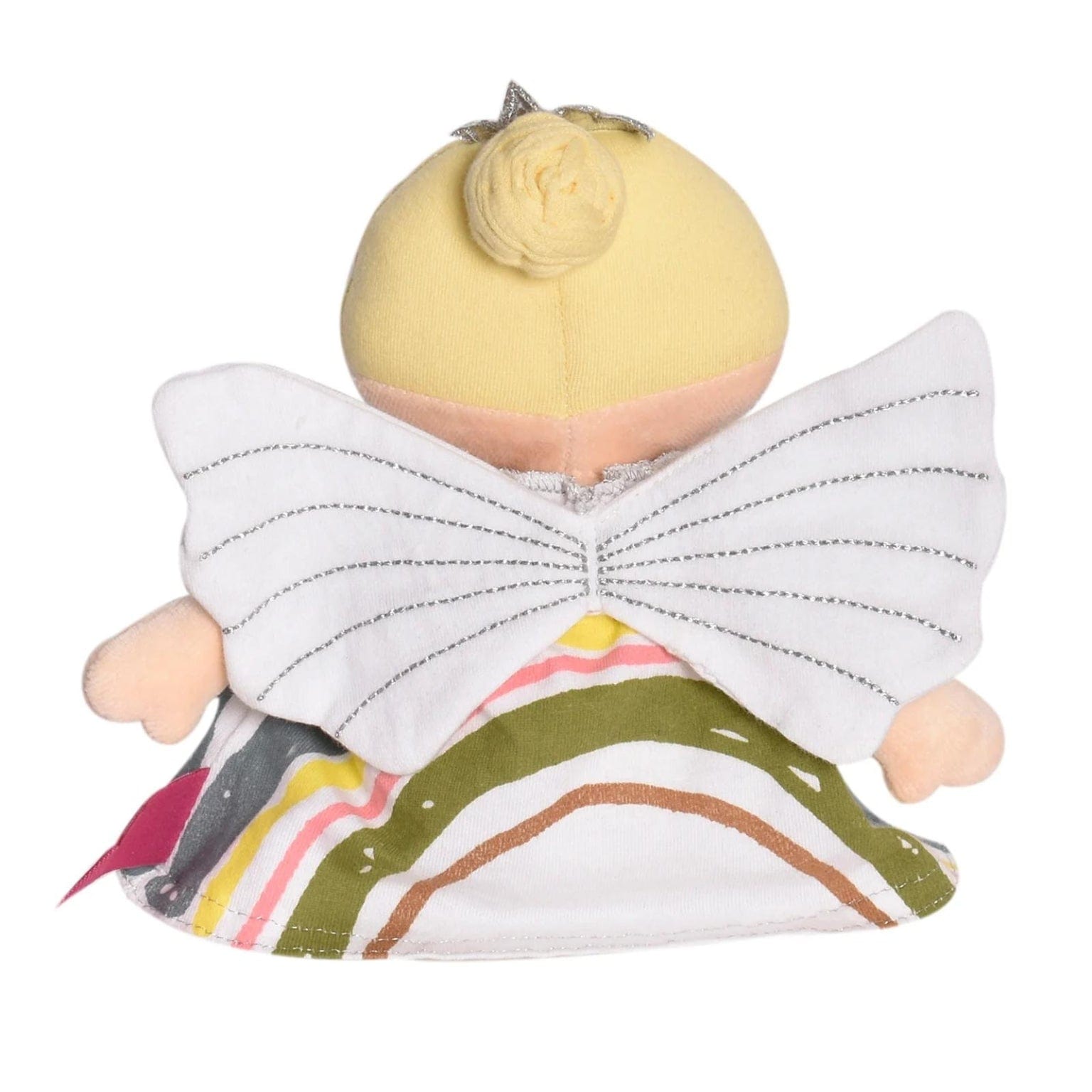Boneca de pano - Fada em vestido de arco-íris-2
