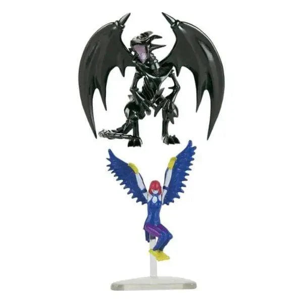Set of 2 Yu-Gi-Oh Red-Eyes Black Dragon & Harpy Lady figures-1