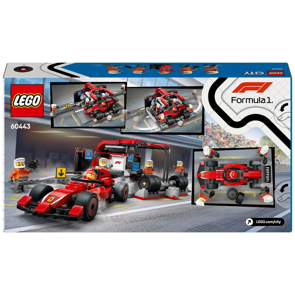 Lego City F1 Boxing and Boxing Crew with Ferrari Car-3